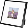 image:imageGolden State Art Gallery Wall Frame Set of 6  Black 11x14 Aluminum Photo Frames with Mat for 8x10 Pictures  11 x 14 inch Metal Frame with Real Glass Cover  Elegant Home or Office DecorBlack