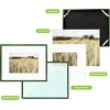 image:imageGolden State Art Gallery Wall Frame Set of 6  Black 11x14 Aluminum Photo Frames with Mat for 8x10 Pictures  11 x 14 inch Metal Frame with Real Glass Cover  Elegant Home or Office DecorGreen