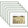 image:imageGolden State Art Gallery Wall Frame Set of 6  Black 11x14 Aluminum Photo Frames with Mat for 8x10 Pictures  11 x 14 inch Metal Frame with Real Glass Cover  Elegant Home or Office DecorGreen