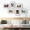 image:imageGolden State Art Gallery Wall Frame Set of 6  Black 11x14 Aluminum Photo Frames with Mat for 8x10 Pictures  11 x 14 inch Metal Frame with Real Glass Cover  Elegant Home or Office DecorBlack