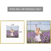 image:imageGolden State Art Gallery Wall Frame Set of 6  Black 11x14 Aluminum Photo Frames with Mat for 8x10 Pictures  11 x 14 inch Metal Frame with Real Glass Cover  Elegant Home or Office DecorGold