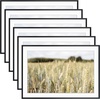 image:imageGolden State Art Gallery Wall Frame Set of 6  Black 11x14 Aluminum Photo Frames with Mat for 8x10 Pictures  11 x 14 inch Metal Frame with Real Glass Cover  Elegant Home or Office DecorBlack