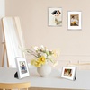 image:imageGolden State Art Gallery Wall Frame Set of 6  Black 11x14 Aluminum Photo Frames with Mat for 8x10 Pictures  11 x 14 inch Metal Frame with Real Glass Cover  Elegant Home or Office DecorSilver