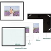 image:imageGolden State Art Gallery Wall Frame Set of 6  Black 11x14 Aluminum Photo Frames with Mat for 8x10 Pictures  11 x 14 inch Metal Frame with Real Glass Cover  Elegant Home or Office DecorBlack