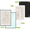 image:imageGolden State Art Gallery Wall Frame Set of 6  Black 11x14 Aluminum Photo Frames with Mat for 8x10 Pictures  11 x 14 inch Metal Frame with Real Glass Cover  Elegant Home or Office DecorBlack