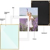 image:imageGolden State Art Gallery Wall Frame Set of 6  Black 11x14 Aluminum Photo Frames with Mat for 8x10 Pictures  11 x 14 inch Metal Frame with Real Glass Cover  Elegant Home or Office DecorBronze