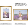 image:imageGolden State Art Gallery Wall Frame Set of 6  Black 11x14 Aluminum Photo Frames with Mat for 8x10 Pictures  11 x 14 inch Metal Frame with Real Glass Cover  Elegant Home or Office DecorBronze