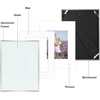 image:imageGolden State Art Gallery Wall Frame Set of 6  Black 11x14 Aluminum Photo Frames with Mat for 8x10 Pictures  11 x 14 inch Metal Frame with Real Glass Cover  Elegant Home or Office DecorSilver