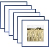 image:imageGolden State Art Gallery Wall Frame Set of 6  Black 11x14 Aluminum Photo Frames with Mat for 8x10 Pictures  11 x 14 inch Metal Frame with Real Glass Cover  Elegant Home or Office DecorBlue