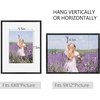 image:imageGolden State Art Gallery Wall Frame Set of 6  Black 11x14 Aluminum Photo Frames with Mat for 8x10 Pictures  11 x 14 inch Metal Frame with Real Glass Cover  Elegant Home or Office DecorBlack