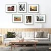 image:imageGolden State Art Gallery Wall Frame Set of 6  Black 11x14 Aluminum Photo Frames with Mat for 8x10 Pictures  11 x 14 inch Metal Frame with Real Glass Cover  Elegant Home or Office DecorGreen