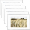 image:imageGolden State Art Gallery Wall Frame Set of 6  Black 11x14 Aluminum Photo Frames with Mat for 8x10 Pictures  11 x 14 inch Metal Frame with Real Glass Cover  Elegant Home or Office DecorSilver
