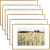image:imageGolden State Art Gallery Wall Frame Set of 6  Black 11x14 Aluminum Photo Frames with Mat for 8x10 Pictures  11 x 14 inch Metal Frame with Real Glass Cover  Elegant Home or Office DecorBronze