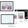 image:imageGolden State Art Gallery Wall Frame Set of 6  Black 11x14 Aluminum Photo Frames with Mat for 8x10 Pictures  11 x 14 inch Metal Frame with Real Glass Cover  Elegant Home or Office DecorBlack