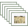 image:imageGolden State Art Gallery Wall Frame Set of 6  Black 11x14 Aluminum Photo Frames with Mat for 8x10 Pictures  11 x 14 inch Metal Frame with Real Glass Cover  Elegant Home or Office DecorGreen