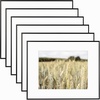 image:imageGolden State Art Gallery Wall Frame Set of 6  Black 11x14 Aluminum Photo Frames with Mat for 8x10 Pictures  11 x 14 inch Metal Frame with Real Glass Cover  Elegant Home or Office DecorBlack