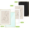 image:imageGolden State Art Gallery Wall Frame Set of 6  Black 11x14 Aluminum Photo Frames with Mat for 8x10 Pictures  11 x 14 inch Metal Frame with Real Glass Cover  Elegant Home or Office DecorGold