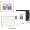 image:imageGolden State Art Gallery Wall Frame Set of 6  Black 11x14 Aluminum Photo Frames with Mat for 8x10 Pictures  11 x 14 inch Metal Frame with Real Glass Cover  Elegant Home or Office DecorGold