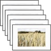 image:imageGolden State Art Gallery Wall Frame Set of 6  Black 11x14 Aluminum Photo Frames with Mat for 8x10 Pictures  11 x 14 inch Metal Frame with Real Glass Cover  Elegant Home or Office DecorBlack