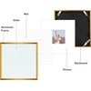 image:imageGolden State Art Gallery Wall Frame Set of 6  Black 11x14 Aluminum Photo Frames with Mat for 8x10 Pictures  11 x 14 inch Metal Frame with Real Glass Cover  Elegant Home or Office DecorBronze