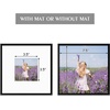 image:imageGolden State Art Gallery Wall Frame Set of 6  Black 11x14 Aluminum Photo Frames with Mat for 8x10 Pictures  11 x 14 inch Metal Frame with Real Glass Cover  Elegant Home or Office DecorBlack