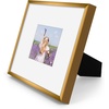 image:imageGolden State Art Gallery Wall Frame Set of 6  Black 11x14 Aluminum Photo Frames with Mat for 8x10 Pictures  11 x 14 inch Metal Frame with Real Glass Cover  Elegant Home or Office DecorBronze