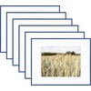 image:imageGolden State Art Gallery Wall Frame Set of 6  Black 11x14 Aluminum Photo Frames with Mat for 8x10 Pictures  11 x 14 inch Metal Frame with Real Glass Cover  Elegant Home or Office DecorBlue