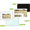 image:imageGolden State Art Gallery Wall Frame Set of 6  Black 11x14 Aluminum Photo Frames with Mat for 8x10 Pictures  11 x 14 inch Metal Frame with Real Glass Cover  Elegant Home or Office DecorSilver