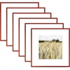 image:imageGolden State Art Gallery Wall Frame Set of 6  Black 11x14 Aluminum Photo Frames with Mat for 8x10 Pictures  11 x 14 inch Metal Frame with Real Glass Cover  Elegant Home or Office DecorRed