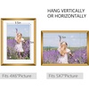 image:imageGolden State Art Gallery Wall Frame Set of 6  Black 11x14 Aluminum Photo Frames with Mat for 8x10 Pictures  11 x 14 inch Metal Frame with Real Glass Cover  Elegant Home or Office DecorBronze