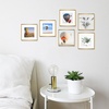 image:imageGolden State Art Gallery Wall Frame Set of 6  Black 11x14 Aluminum Photo Frames with Mat for 8x10 Pictures  11 x 14 inch Metal Frame with Real Glass Cover  Elegant Home or Office DecorBronze