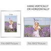 image:imageGolden State Art Gallery Wall Frame Set of 6  Black 11x14 Aluminum Photo Frames with Mat for 8x10 Pictures  11 x 14 inch Metal Frame with Real Glass Cover  Elegant Home or Office DecorSilver