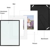 image:imageGolden State Art Gallery Wall Frame Set of 6  Black 11x14 Aluminum Photo Frames with Mat for 8x10 Pictures  11 x 14 inch Metal Frame with Real Glass Cover  Elegant Home or Office DecorBlack