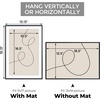 image:imageGolden State Art Gallery Wall Frame Set of 6  Black 11x14 Aluminum Photo Frames with Mat for 8x10 Pictures  11 x 14 inch Metal Frame with Real Glass Cover  Elegant Home or Office DecorBlack