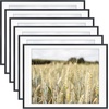 image:imageGolden State Art Gallery Wall Frame Set of 6  Black 11x14 Aluminum Photo Frames with Mat for 8x10 Pictures  11 x 14 inch Metal Frame with Real Glass Cover  Elegant Home or Office DecorBlack