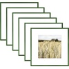 image:imageGolden State Art Gallery Wall Frame Set of 6  Black 11x14 Aluminum Photo Frames with Mat for 8x10 Pictures  11 x 14 inch Metal Frame with Real Glass Cover  Elegant Home or Office DecorGreen