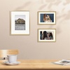 image:imageGolden State Art Gold 1 Pack 8x10 Picture Frame and 2 Pack 5x7 Picture Frame  Displays Photos for 5x7 or 4x6 inches With Mat  or 8x10 or 5x7 inches Without Mat  Resistant Glass Aluminum Photo Fram