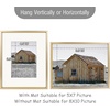 image:imageGolden State Art Gold 1 Pack 8x10 Picture Frame and 2 Pack 5x7 Picture Frame  Displays Photos for 5x7 or 4x6 inches With Mat  or 8x10 or 5x7 inches Without Mat  Resistant Glass Aluminum Photo Fram