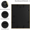 image:imageGolden State Art Gold 5x7 Aluminum Picture Frame  Display Photos 4x6 with Mat or 5x7 inch Without Mat  ShatterResistant Glass Metal Photo Frame for Wall or Tabletop Display 2 PackGold