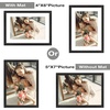 image:imageGolden State Art Gold 5x7 Aluminum Picture Frame  Display Photos 4x6 with Mat or 5x7 inch Without Mat  ShatterResistant Glass Metal Photo Frame for Wall or Tabletop Display 2 PackBlack