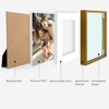 image:imageGolden State Art Gold 5x7 Aluminum Picture Frame  Display Photos 4x6 with Mat or 5x7 inch Without Mat  ShatterResistant Glass Metal Photo Frame for Wall or Tabletop Display 2 PackBronze