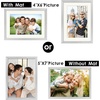 image:imageGolden State Art Gold 5x7 Aluminum Picture Frame  Display Photos 4x6 with Mat or 5x7 inch Without Mat  ShatterResistant Glass Metal Photo Frame for Wall or Tabletop Display 2 PackSilver