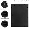image:imageGolden State Art Gold 5x7 Aluminum Picture Frame  Display Photos 4x6 with Mat or 5x7 inch Without Mat  ShatterResistant Glass Metal Photo Frame for Wall or Tabletop Display 2 PackSilver