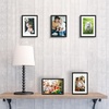 image:imageGolden State Art Gold 5x7 Aluminum Picture Frame  Display Photos 4x6 with Mat or 5x7 inch Without Mat  ShatterResistant Glass Metal Photo Frame for Wall or Tabletop Display 2 PackBlack