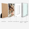 image:imageGolden State Art Gold 5x7 Aluminum Picture Frame  Display Photos 4x6 with Mat or 5x7 inch Without Mat  ShatterResistant Glass Metal Photo Frame for Wall or Tabletop Display 2 PackSilver