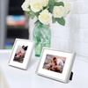 image:imageGolden State Art Gold 5x7 Aluminum Picture Frame  Display Photos 4x6 with Mat or 5x7 inch Without Mat  ShatterResistant Glass Metal Photo Frame for Wall or Tabletop Display 2 PackSilver