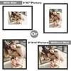 image:imageGolden State Art Gold 5x7 Aluminum Picture Frame  Display Photos 4x6 with Mat or 5x7 inch Without Mat  ShatterResistant Glass Metal Photo Frame for Wall or Tabletop Display 2 PackBlack
