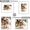 image:imageGolden State Art Gold 5x7 Aluminum Picture Frame  Display Photos 4x6 with Mat or 5x7 inch Without Mat  ShatterResistant Glass Metal Photo Frame for Wall or Tabletop Display 2 PackSilver