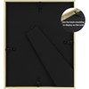 image:imageGolden State Art Gold 5x7 Aluminum Picture Frame  Display Photos 4x6 with Mat or 5x7 inch Without Mat  ShatterResistant Glass Metal Photo Frame for Wall or Tabletop Display 2 PackGold