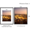image:imageGolden State Art Gold 5x7 Aluminum Picture Frame  Display Photos 4x6 with Mat or 5x7 inch Without Mat  ShatterResistant Glass Metal Photo Frame for Wall or Tabletop Display 2 PackBlack